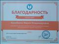 Благодарность за активное участие в проведении Международного конкурса "Мир безопасности" проекта "Кругозор" Благодарность за активное участие в проведении Международного конкурса "Мир безопасности" проекта "Кругозор"